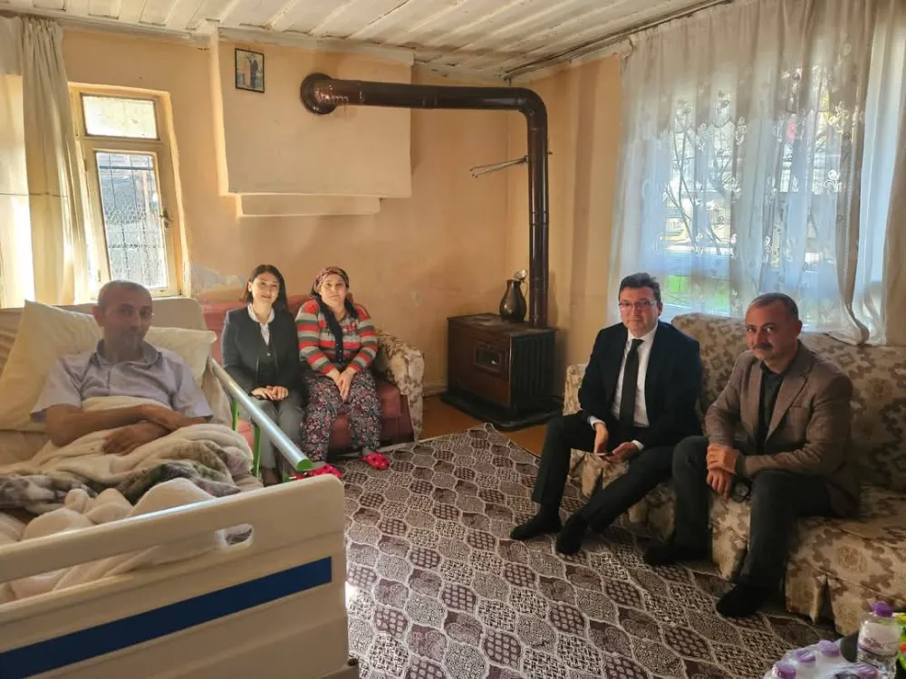 Kaymakam Şahin’den Osman Bülüç’e ziyaret 