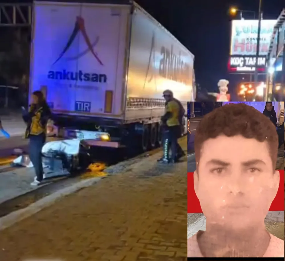 Park halindeki Tır’a çarpan motosiklet sürücüsü yaşamını yitirdi