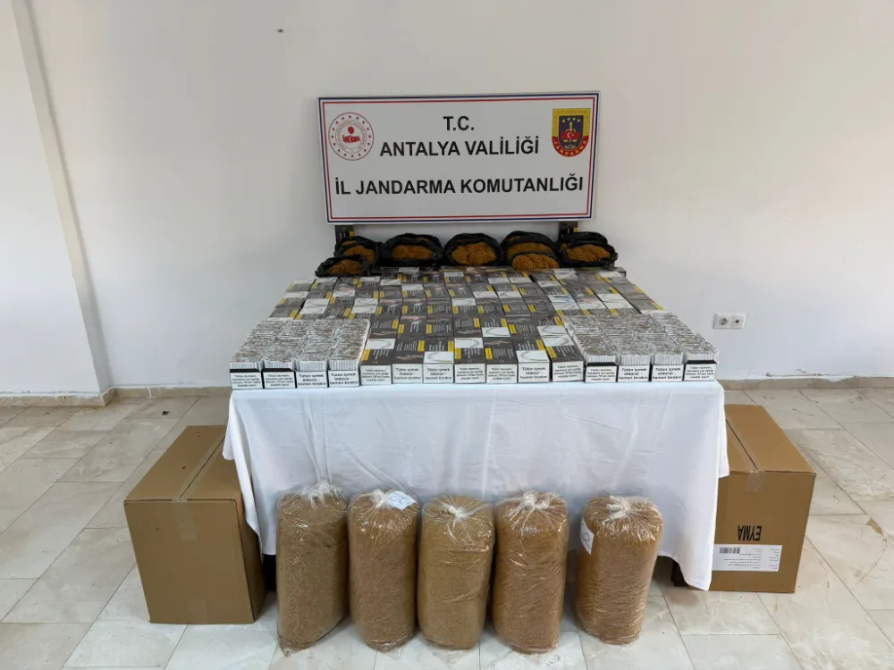 Serik’te 116 kilo kaçak tütün ve makaron ele geçirildi