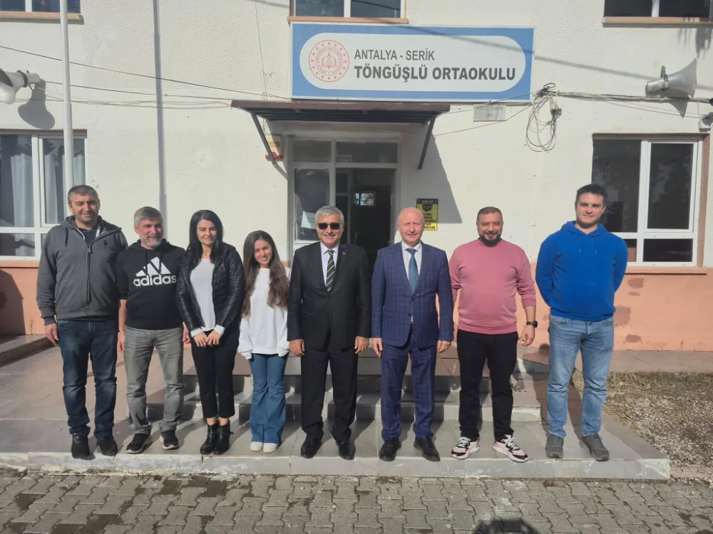 İlçe Müdürü Ekiz’den Töngüşlü ortaokuluna ziyaret