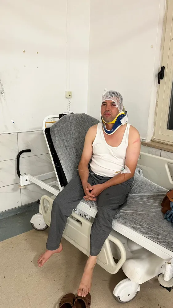 Yangın dönüşü arazöz kaza yaptı: 2 yaralı 