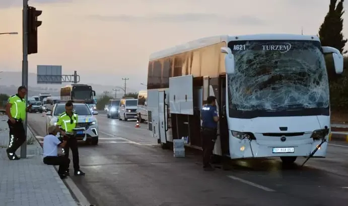 Serik’te yürekleri ağza getiren kaza 