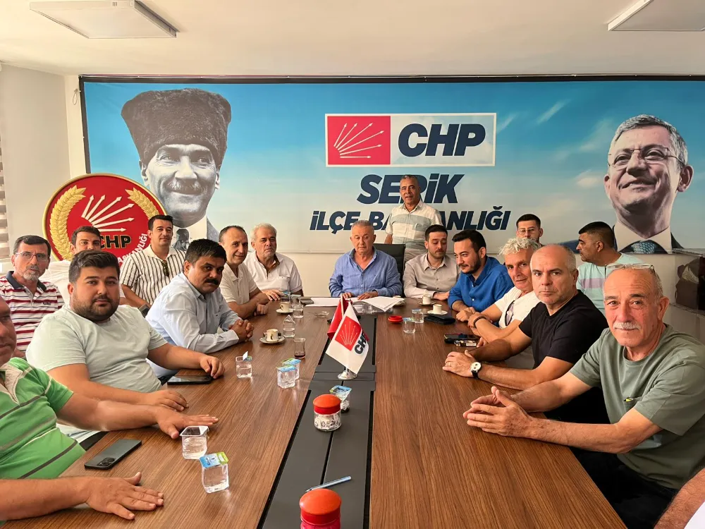 CHP Serik ilçe örgütü bünyesinde Gündem Takip Komitesi oluşturuldu 