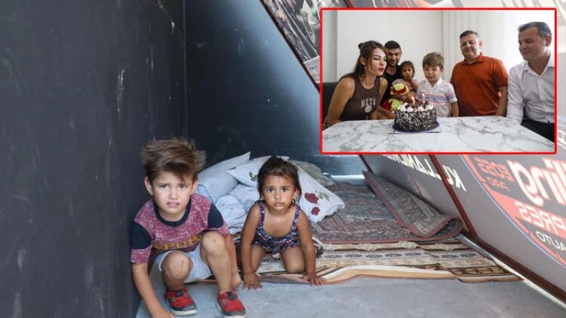 Bozkaya ailesi, 4 aydır yaşadıkları sokaktan kurtulup eve yerleşti