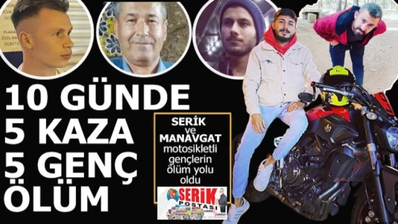 Gençlerimiz motor kazası kurbanı