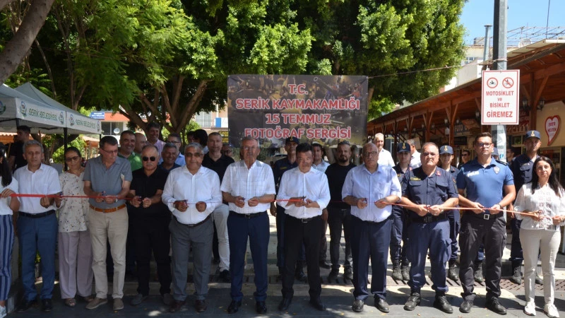 Serik’te 15 Temmuz sergisi